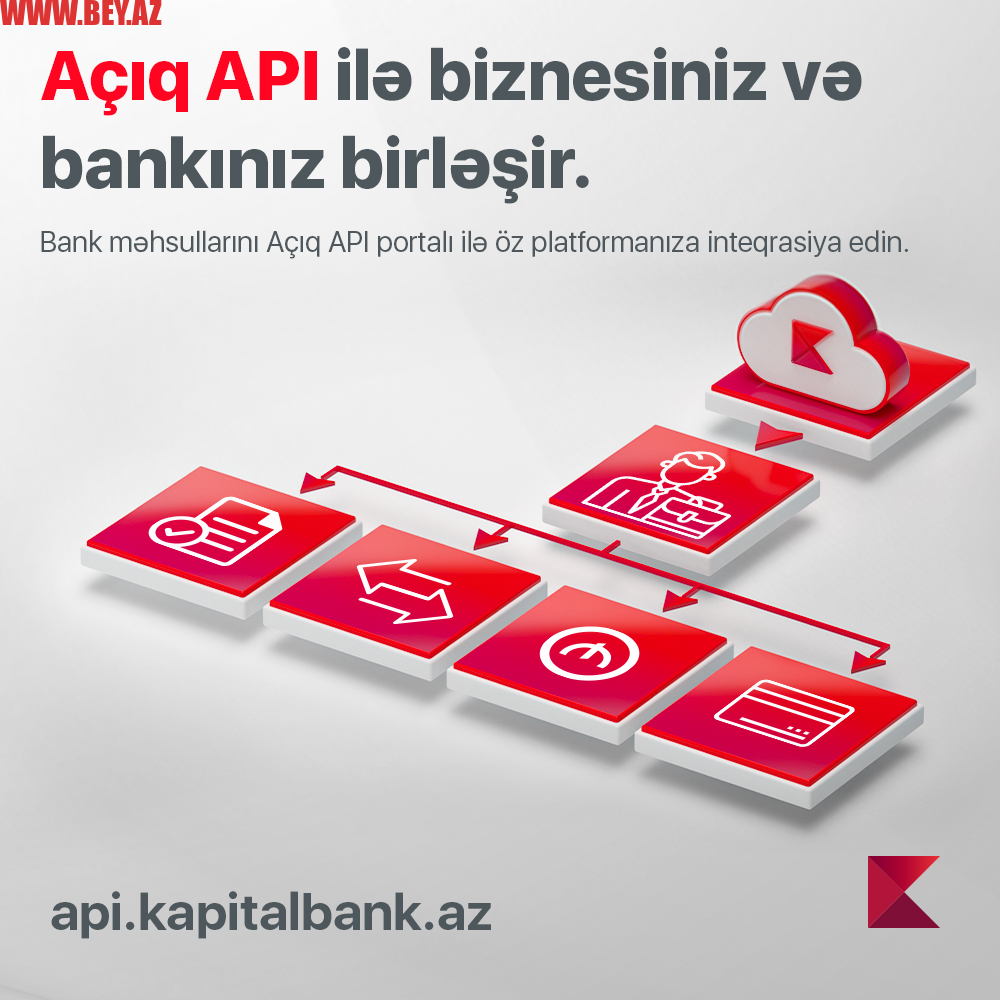 "​Kapital Bank" sahibkarlara və şirkətlərə yeni API portalını təqdim etdi