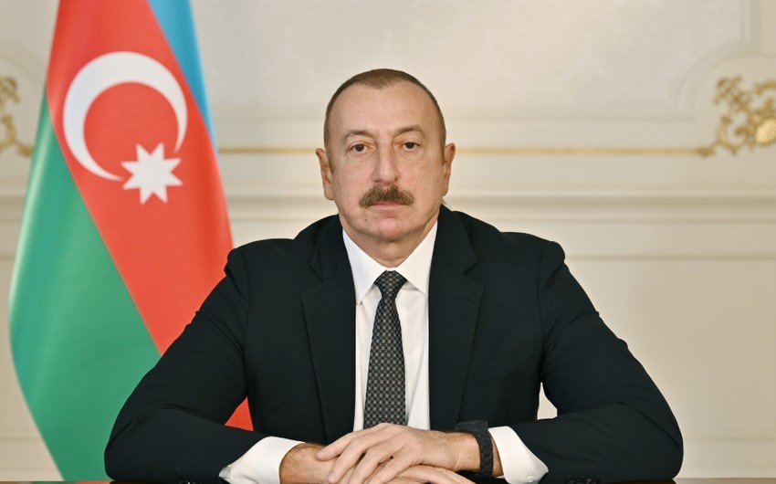 İlham Əliyev Bərdədə açılışda iştirak edib